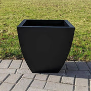Flared Cube Plant pots made from galvanised zinc